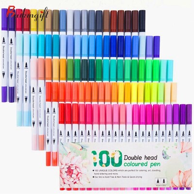 Art Marker 24/36/48/72/100PCS Colors FineLiner Drawing Pain