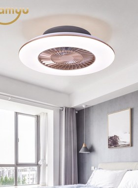 Modern Fashion Ceiling Fan With Light Round Invisible Fans