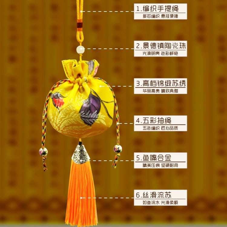 Dragon Boat Festival pocket sachet sachet sachet empty bag c