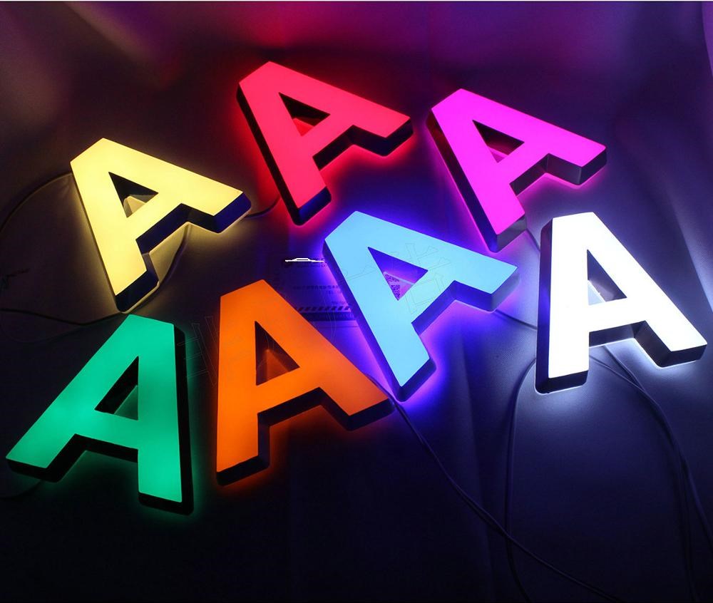 custom led light mini acrylic house numbers adress 3d moder