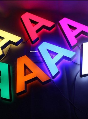 Custom Led light mini Acrylic House Numbers adress 3D Moder