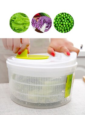 Vegetable Washer Dryer Draining Rack Basket  Kitchen Large C