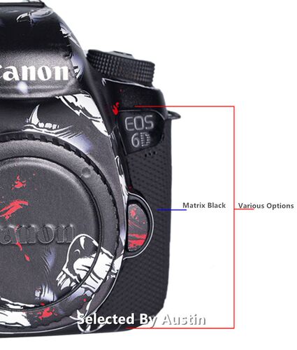 Camera Skin Decal Wrap Film Protector For Canon EOS 6D Mark