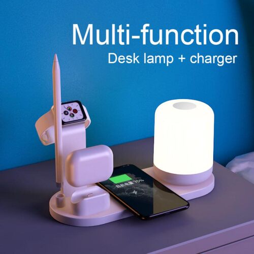 5 IN 1 Night Lamp Wireless Charger Station For IWatch IPhon