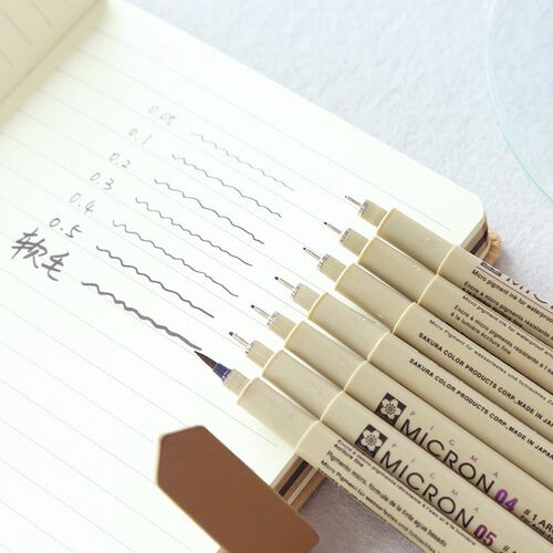 SAKURA PIGMA MICRON Pens Needle Point Manga Drawing Sketch D