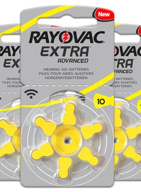 60 PCS RAYOVAC EXTRA Zinc Air Performance Hearing Aid Batte