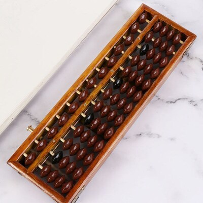 Portable Chinese 13 Digits Column Abacus Arithmetic Soroban