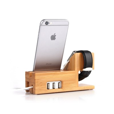 Charging Dock Station for Apple Watch Bracket 3 USB Univers