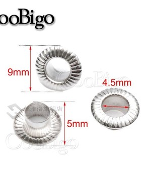 100pcs Hole 4.5mm Metal Eyelets Leathercraft DIY Scrapbookin