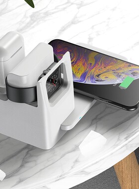 3 In 1 Qi Wireless Charger Stand for Iphone 11 Pro Xs Max 8