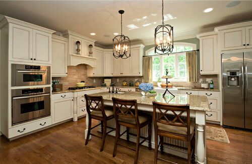 2017 new design customized  American solid wood kitchen cabi
