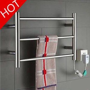 Three-layer Heated Towel Warmer Stainless Steel Wall Mounted