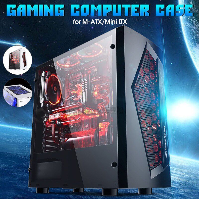 Computer Gaming PC Case V3 MATX 8 Fan Ports SB 3.0  M-ATX/Mi