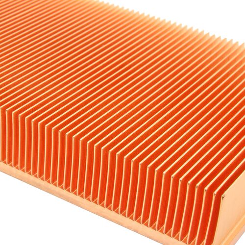 (high Power) Pure Copper Heatsink 200x80x20mm Skiving Fin He