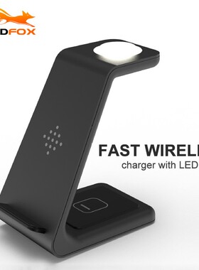 3 in 1 Qi Wireless Charger Stand for iPhone 11 12 Pro se2 S