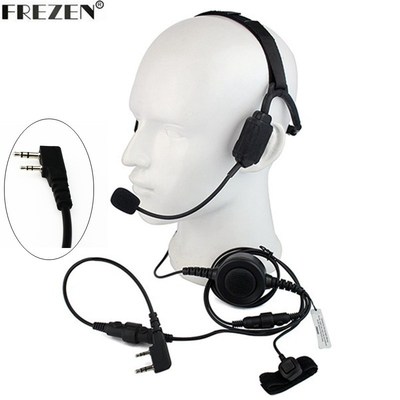 Walkie talkie Military Bone Conduction Tactical Headset boom