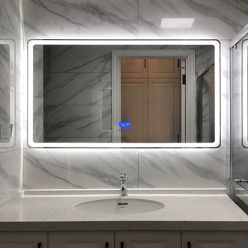 60x80cm 70x90cm Smart Bluetooth Rectangular Bathroom Mirror