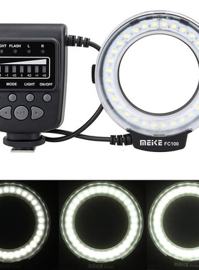 Meike FC100 LED Macro Ring Flash Photo Speedlite Light for C