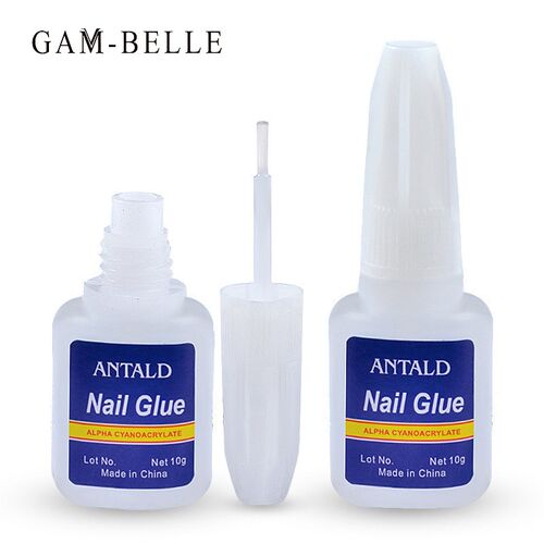 GAM BELLE 10g Nail Glue Quick Drying Fake Tips Nail Glitter