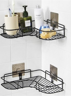 Bathroom Shelf Metal Shelf Storage Rack Punch Free Kitchen T