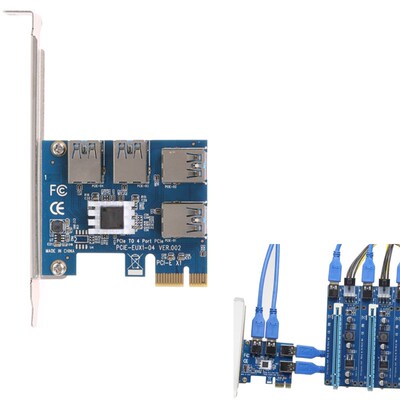 PCI E PCI Express Riser Card expand card board PCIE 1 to 4