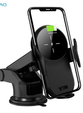 FDGAO Qi Car Wireless Charger 15W Quick Charge For iPhone 1