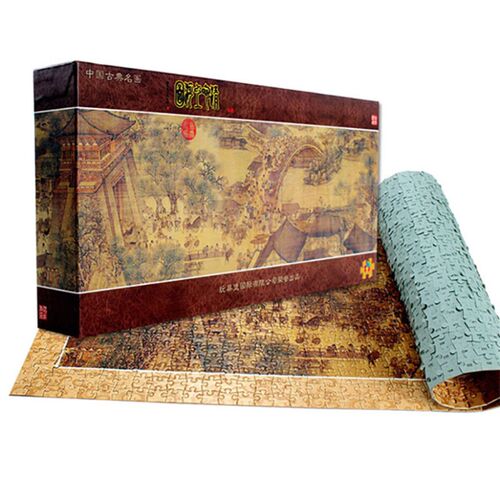 1000Pcs Paper Puzzles Chinese Old Master The Riverside Scene