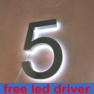 custom led light letters outdoor backlit light house number