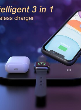 3 in 1 Charge Docking Station Wireless Charger USB Charging