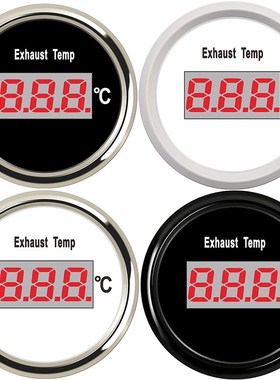 52mm Exhaust Temperature Gauge + sensor  0-800 Celsius Red B