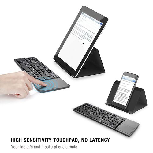 Ultra thin Mini Folding Keyboard Foldable Three system Wire
