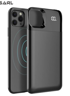 for iPhone 11 11 Pro Battery Charger Case 2 in 1 LED Displa