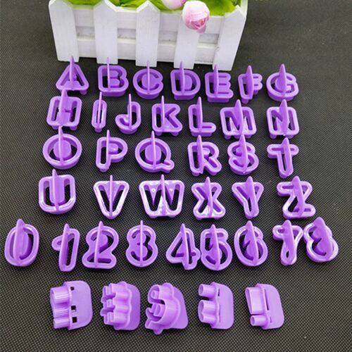 40pc English Letter Number Font Alphabet Cutter Number Cooki