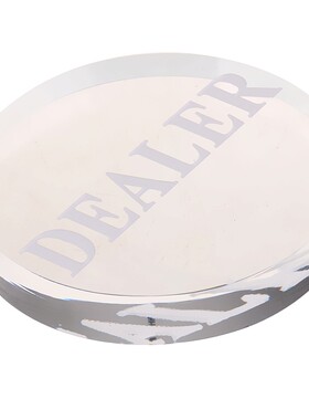 Poker Dealer Button Acrylic    Dealer for Poker Cards Game