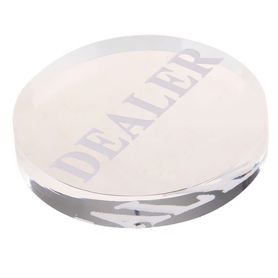 Poker Dealer Button Acrylic    Dealer for Poker Cards Game