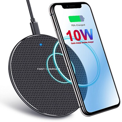 10W Fast Wireless Charger For Samsung S20 S10 Note 10 Qi qu