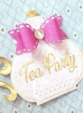 KSCRAFT Teapot Tea cup Metal Cutting Dies for DIY Scrapbook