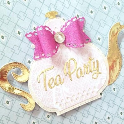 KSCRAFT Teapot Tea cup Metal Cutting Dies for DIY Scrapbook