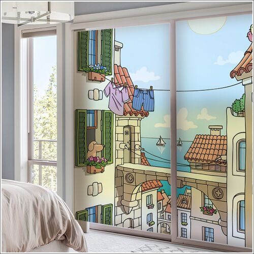 Customized Size Windows Glass Film Door Stickers Kids Kinde