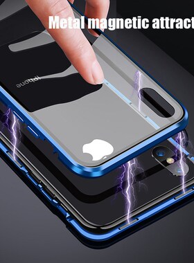 Metal Magnetic Adsorption Case For iPhone 11 Pro Max Cover