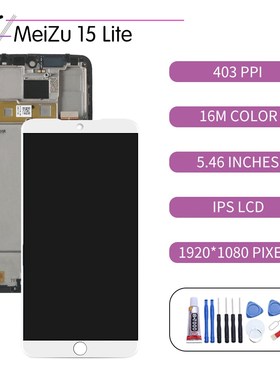 Original For MEIZU 15 Lite LCD Touch Screen Digitizer Assemb