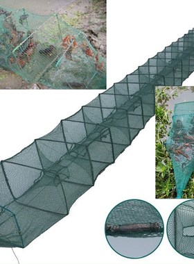 3.5M Fishing Cage River Foldable Fishing Trap Sturdy Pond Fi