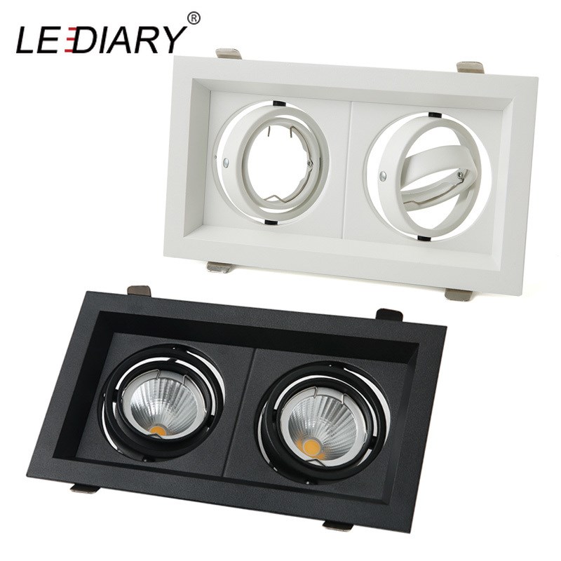 LEDIARY Grille Light Double Three LED Downlight Frame Fixtu