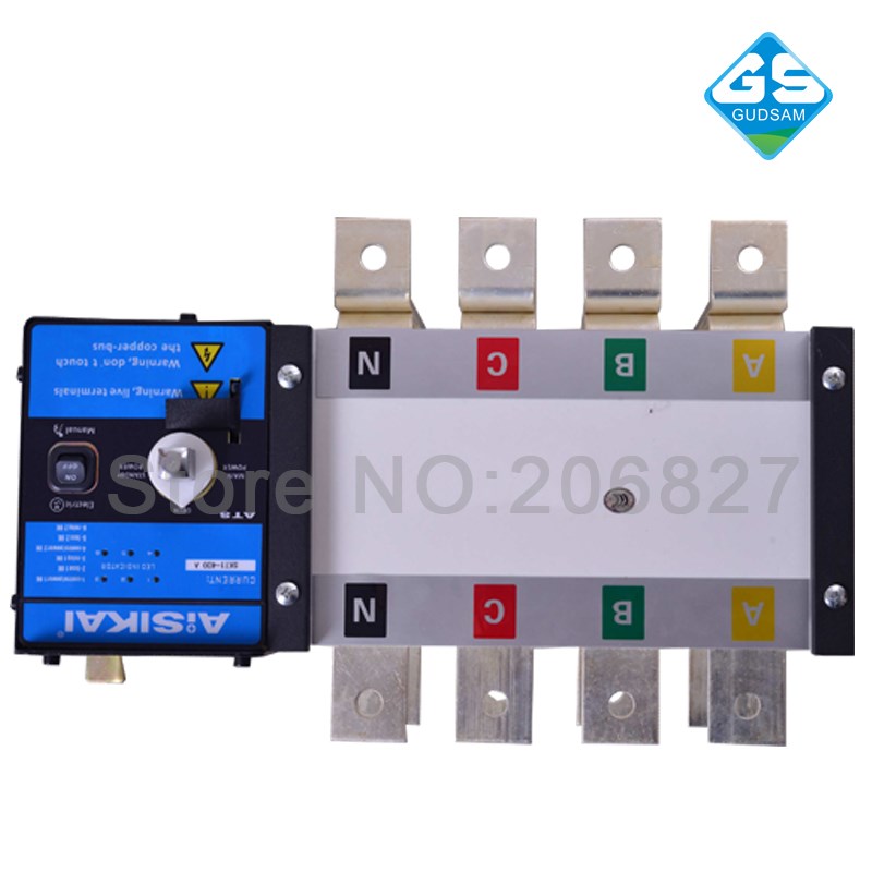 400A Three phase 4P genset automatic transfer switch (ATS