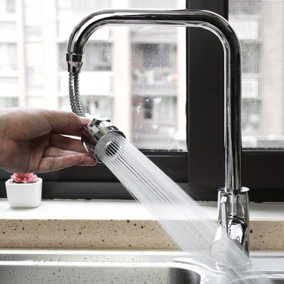 Stainless Steel Faucet Extension Bubbler 360 Rotate Shower H