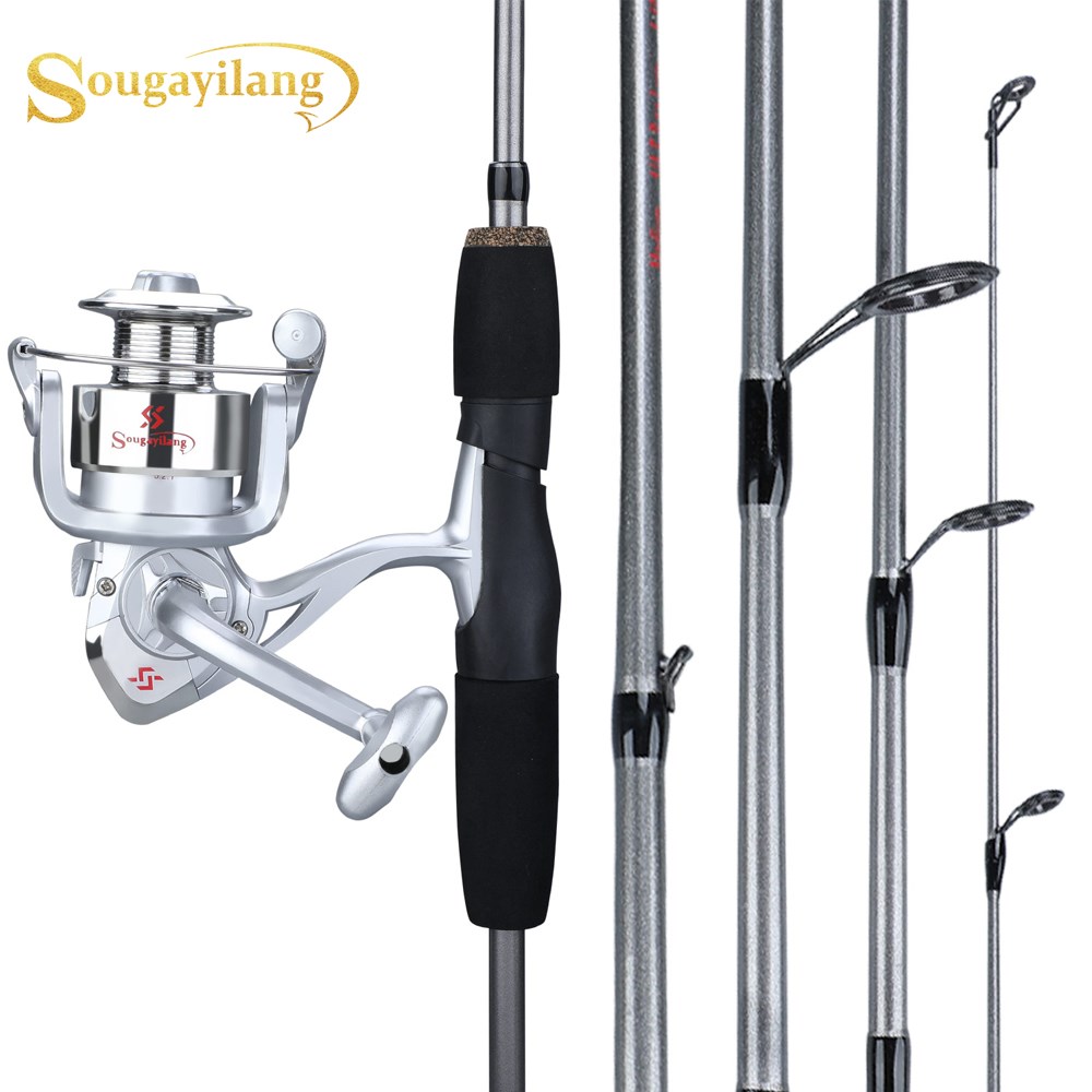 New 5 Section  Fishing Rod Reel Combo Portable 166cm Travel