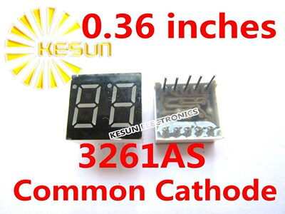 5PCS x 0.36 inches Red Common Cathode/Anode 2 Digital Tube 3