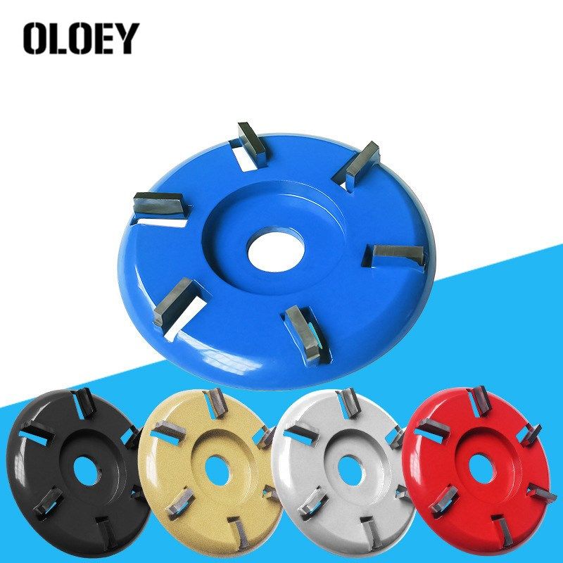 6-Tooth 90x16mm Aperture Flat Arc Power Wood Carving Disc An