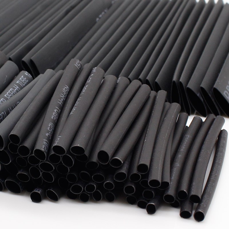 *127pcs/lot Heat Shrink Tubing 7.28m 21 Black Tube Car Cabl