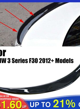 Gloss Black Rear Trunk Boot Sper Lip Wings  BMW 3 Series F30